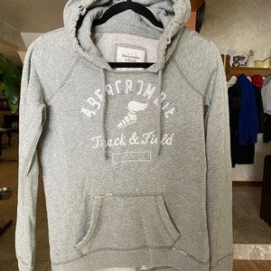 Abercrombie & Fitch distressed grey hoodie sz XS